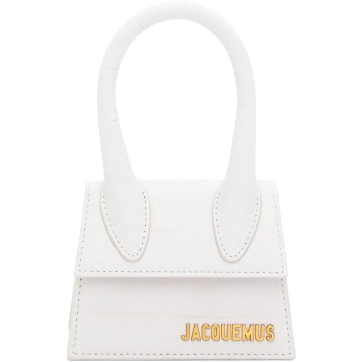 Small Le Chiquito Croc-effect Suede Leather Bag