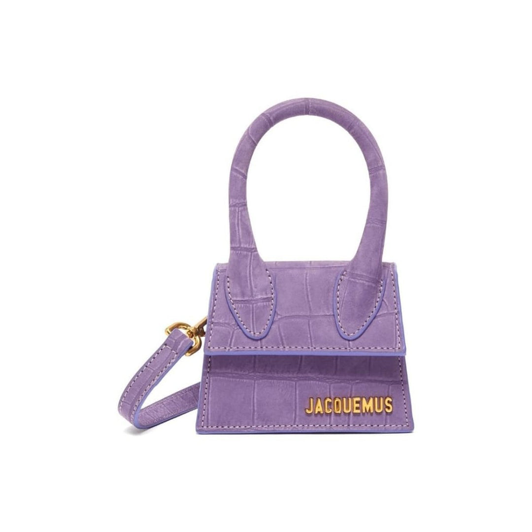 Jacquemus-Small Le Chiquito Croc-effect Suede Leather Bag - Runway Catalog