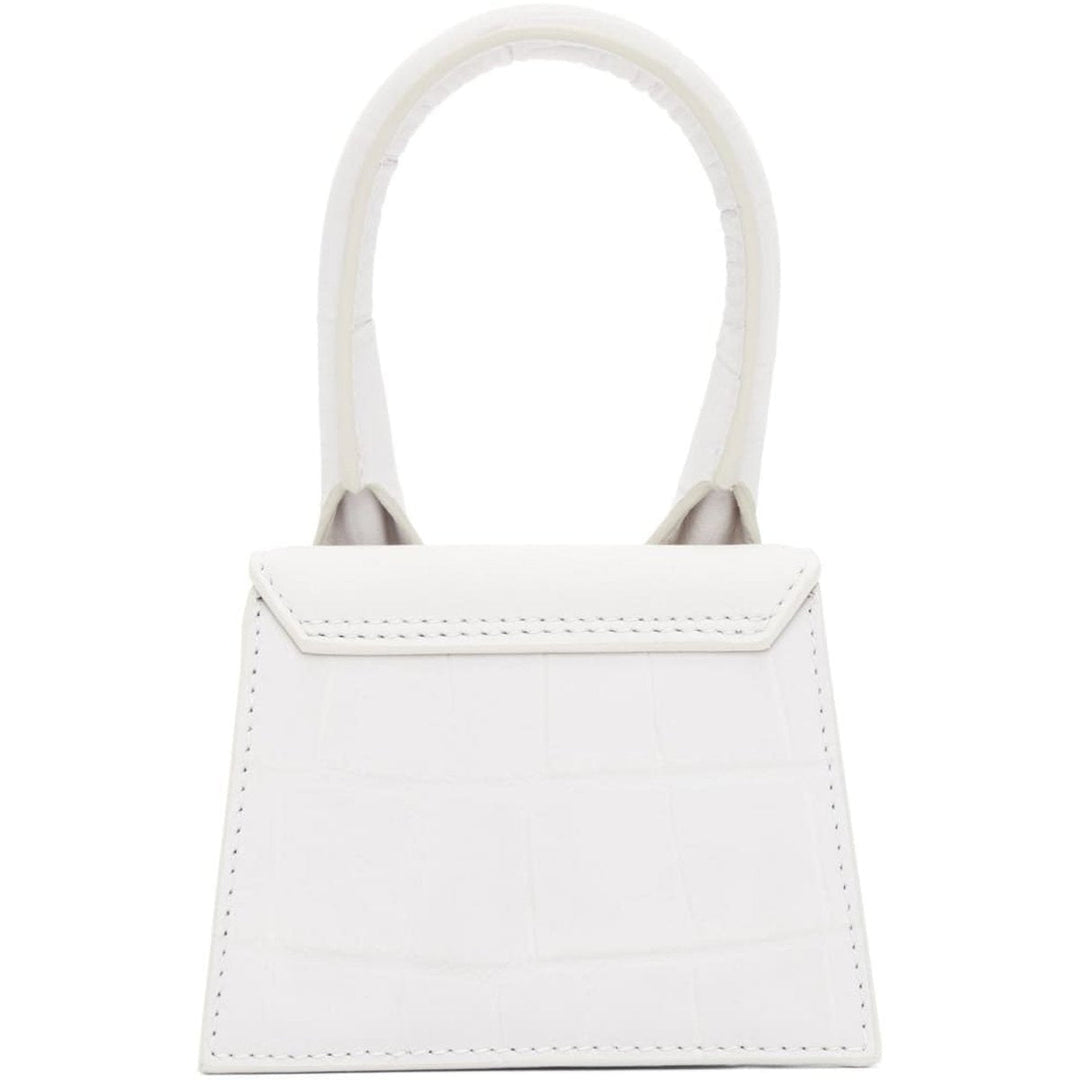 Small Le Chiquito Croc-effect Suede Leather Bag
