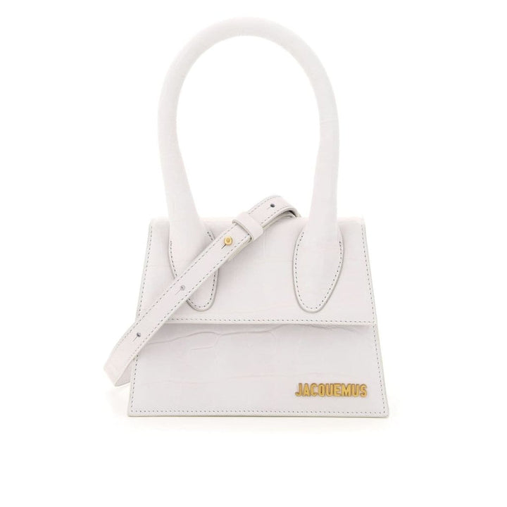 Jacquemus-Small Le Chiquito Croc-effect Suede Leather Bag - Runway Catalog