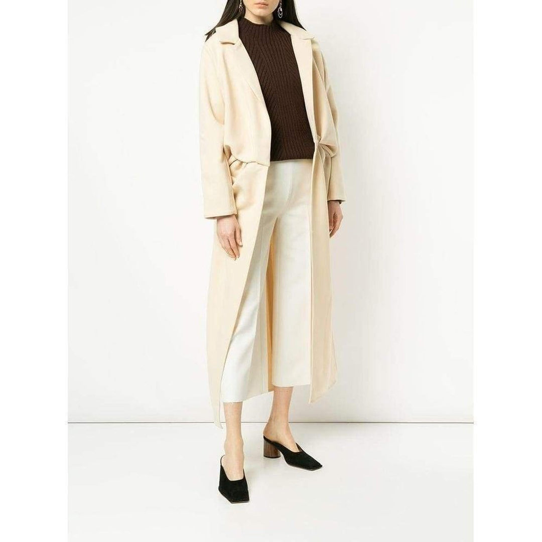 Wrap Front Long Coat