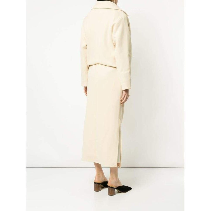 Wrap Front Long Coat
