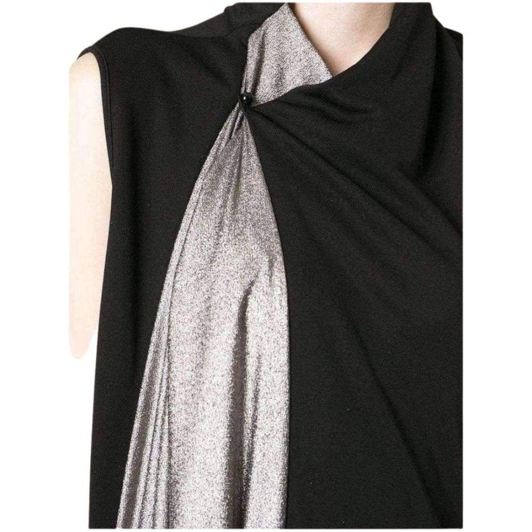 Black Metallic Maxi Dress
