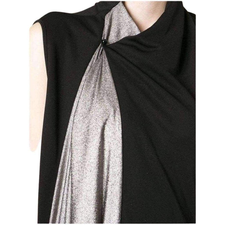 Black Metallic Maxi Dress
