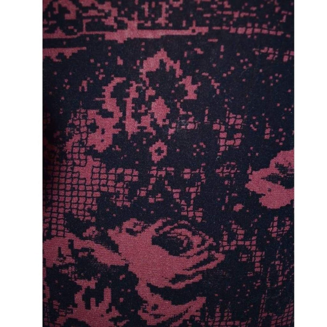 Burgundy Optical Illusion Tulle Dress