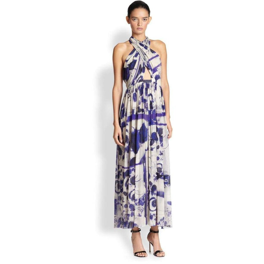Jean Paul Gaultier-Cross Halter Tulle Dress - Runway Catalog
