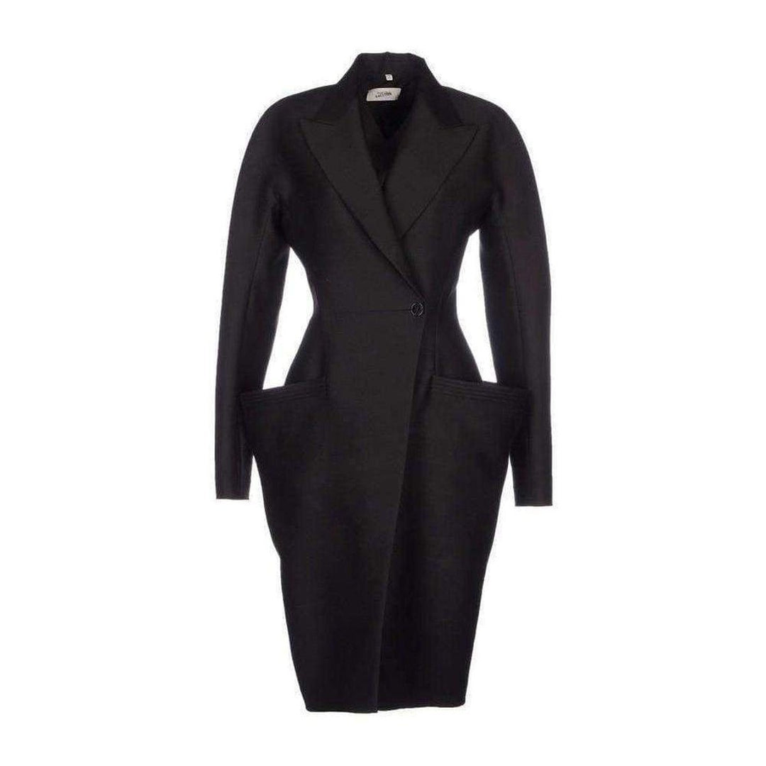 Jean Paul Gaultier-Hourglass Wool Coat - Runway Catalog