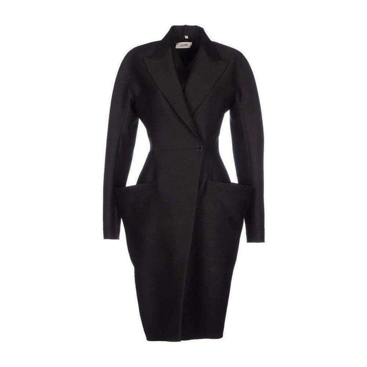 Jean Paul Gaultier-Hourglass Wool Coat - Runway Catalog
