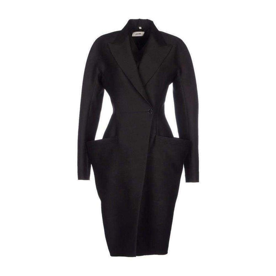 Jean Paul Gaultier-Hourglass Wool Coat - Runway Catalog