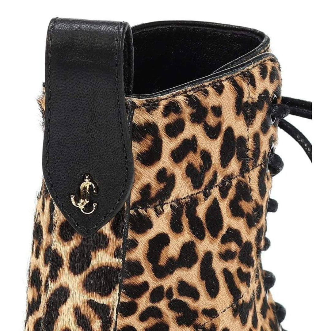 Cruz Flat Calf-Hair Ankle Boots