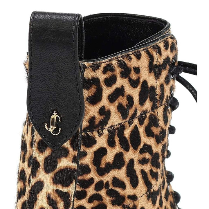 Cruz Flat Calf-Hair Ankle Boots