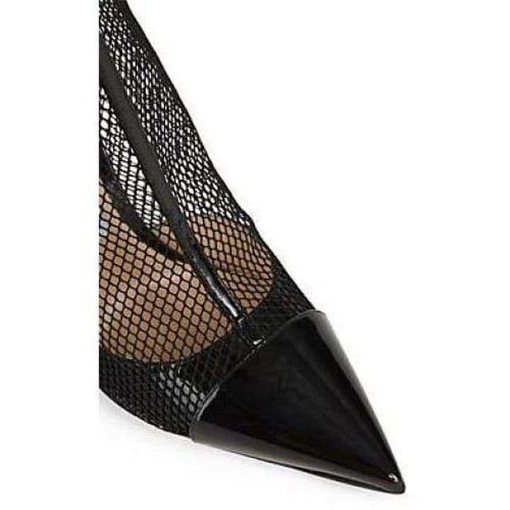 Kix 100 Fishnet and Patent-Leather Ankle Boots