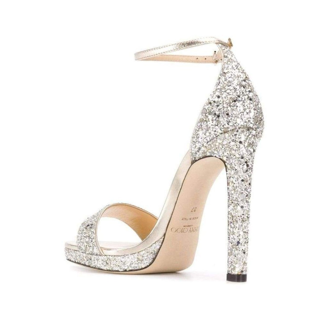 Misty 120 Silver Glitter Sandals