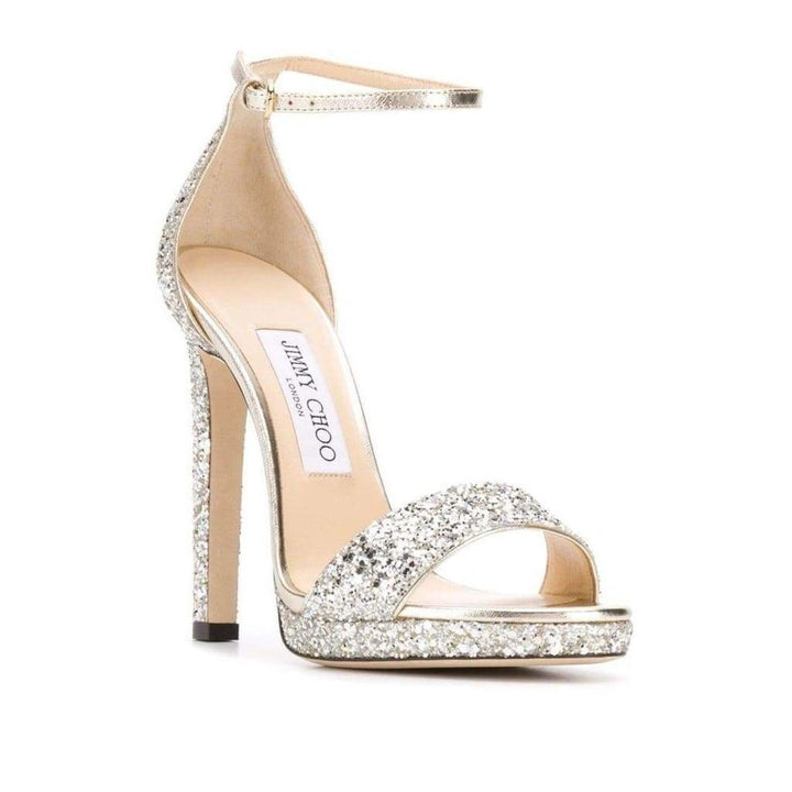 Misty 120 Silver Glitter Sandals