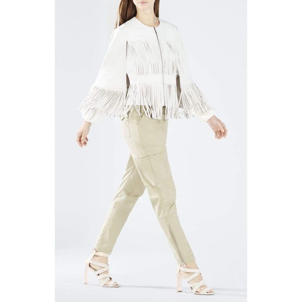 Jonah Faux-Suede Fringe Cape