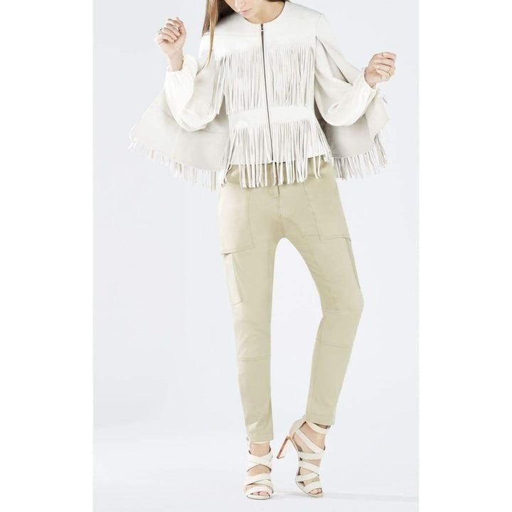 Jonah Faux-Suede Fringe Cape