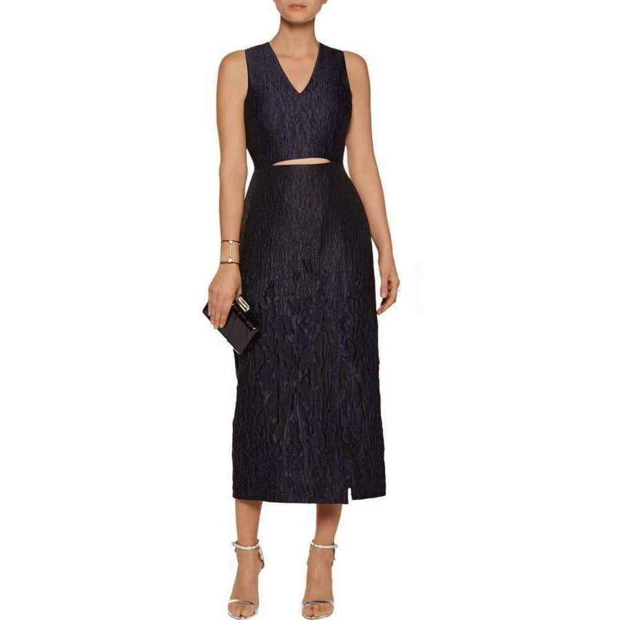 Jonathan Simkhai-Jonathan Simkhai Midnight Blue Caviar Slit Dress - Runway Catalog