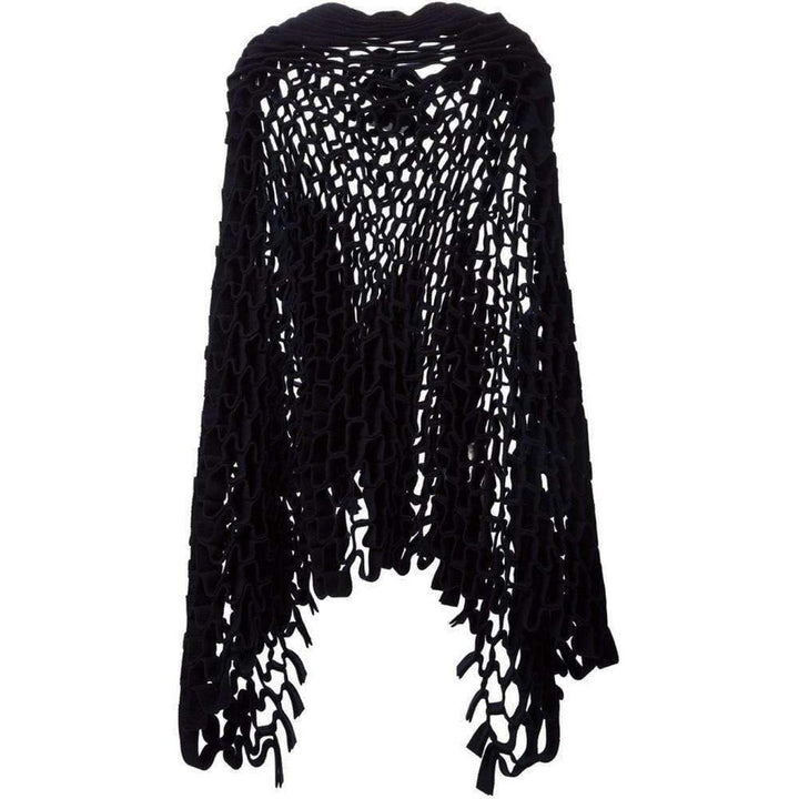 Junya Watanabe-Black Origami Open Cape - Runway Catalog
