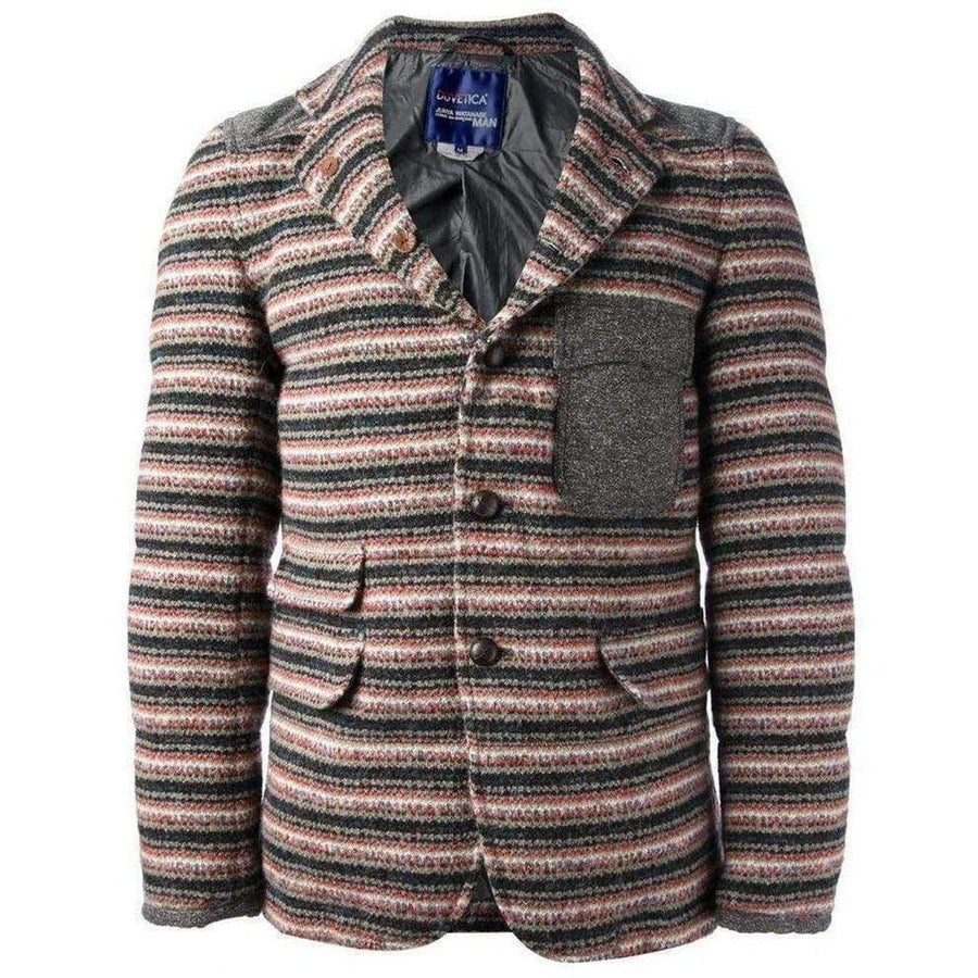 Junya Watanabe-Duvetica Padded Multi Colored Button Up Jacket - Runway Catalog