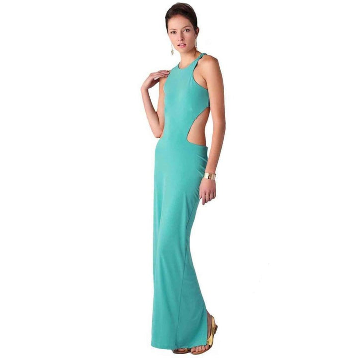 Asymmetrical Cut Out Long Dress
