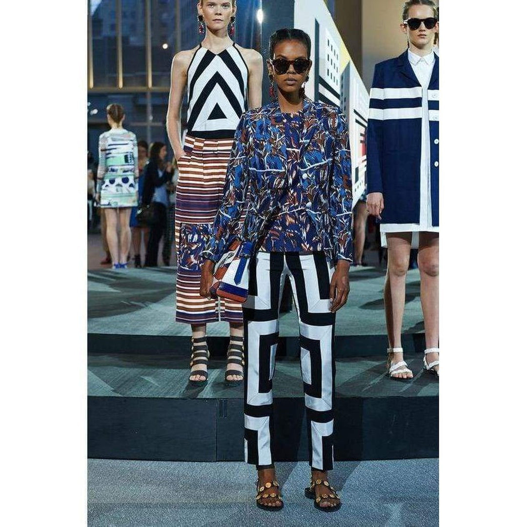 Kenzo Geometric Print Trousers Pants