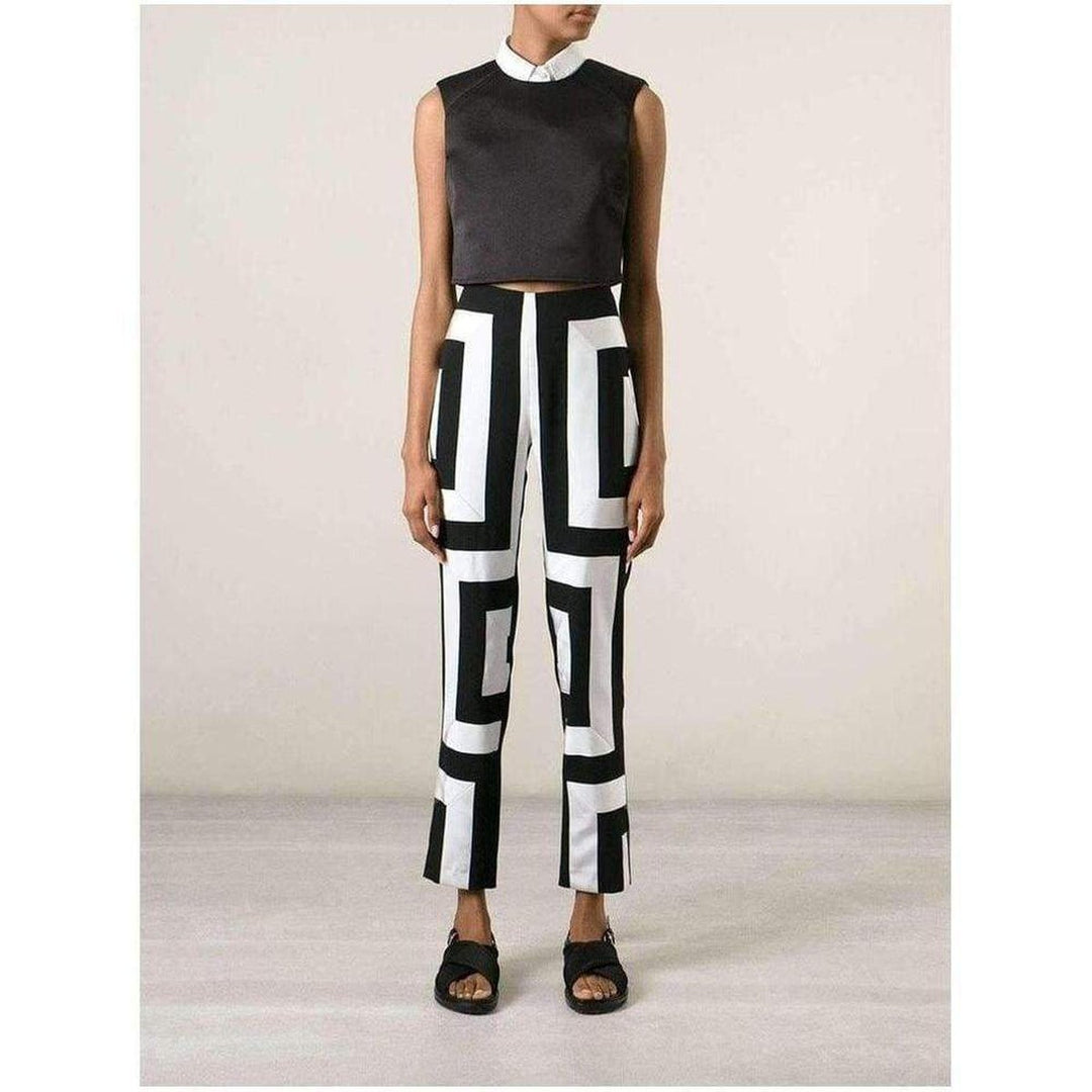 Kenzo Geometric Print Trousers Pants