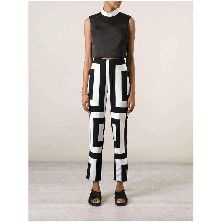 Kenzo Geometric Print Trousers Pants