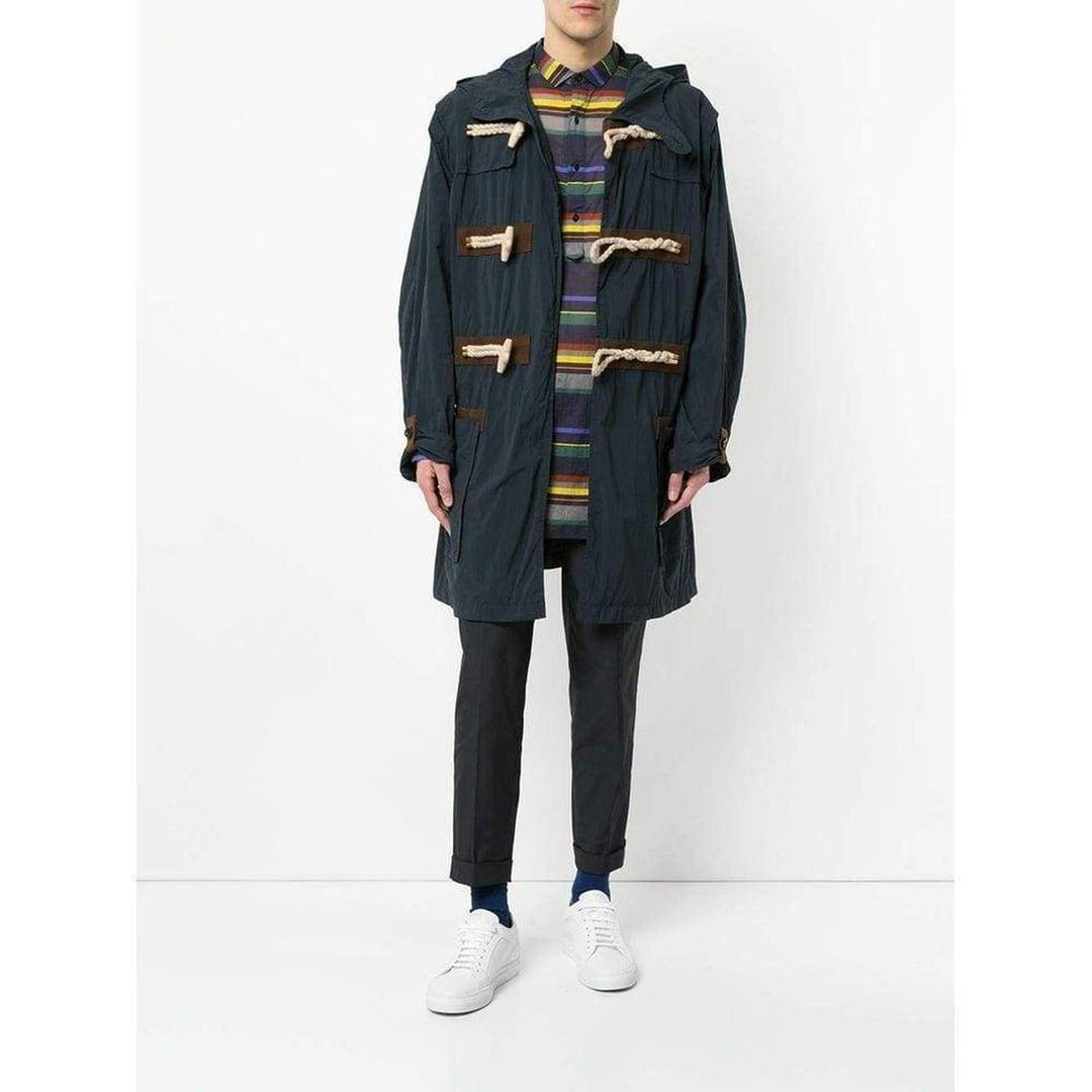 Kolor Blue Oversized Duffle Coat