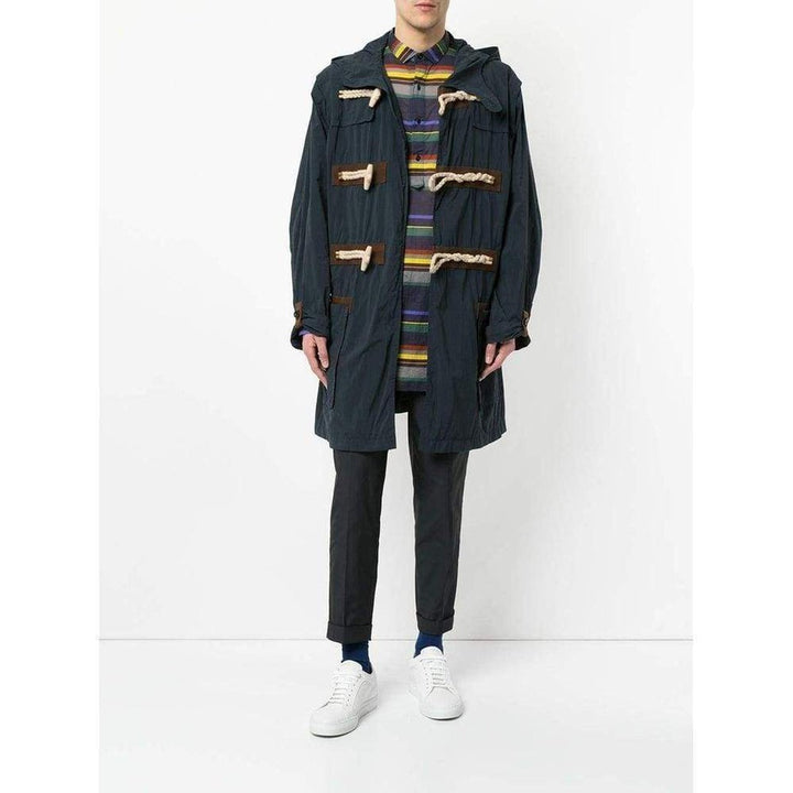 Kolor Blue Oversized Duffle Coat