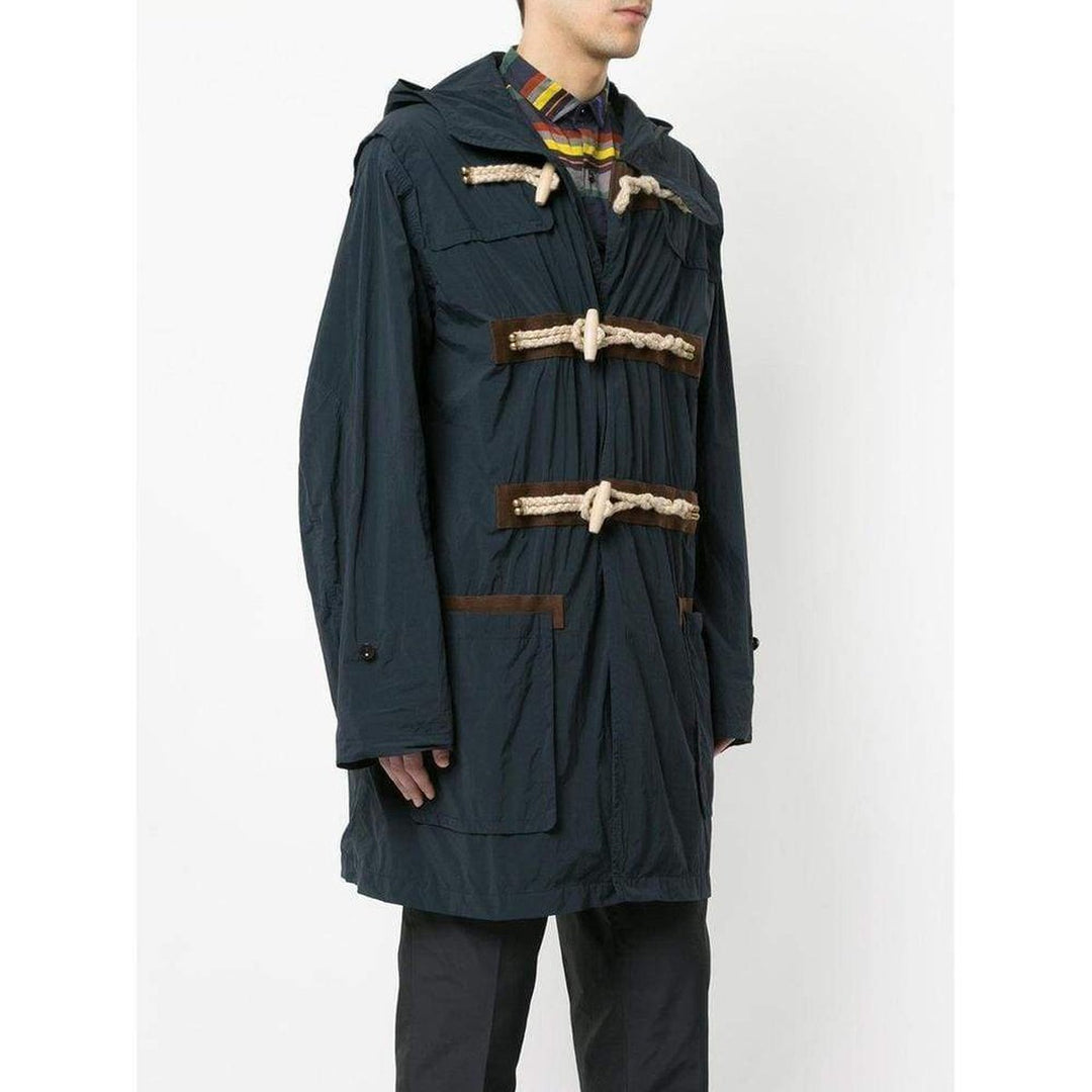 Kolor Blue Oversized Duffle Coat