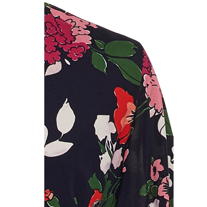 Floral Printed Georgette V-Neck Gown