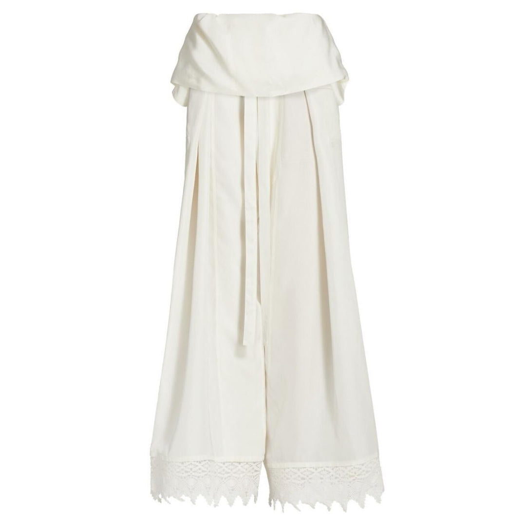 Loewe-Ibiza Macramé Belted Trousers - Runway Catalog