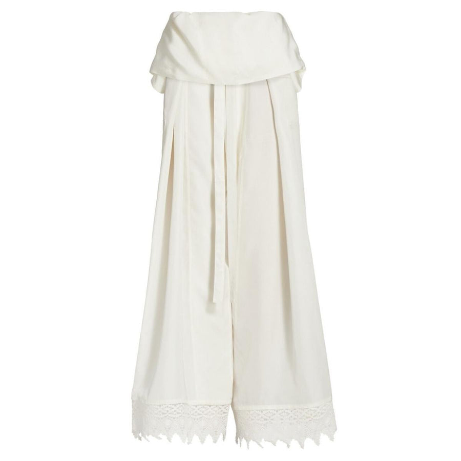 Loewe-Ibiza Macramé Belted Trousers - Runway Catalog