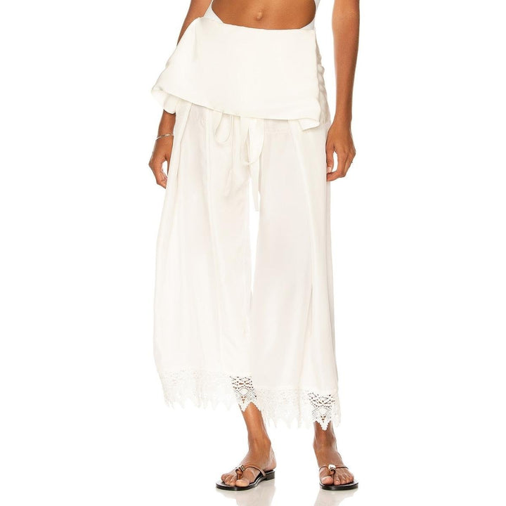 Ibiza Macramé Belted Trousers