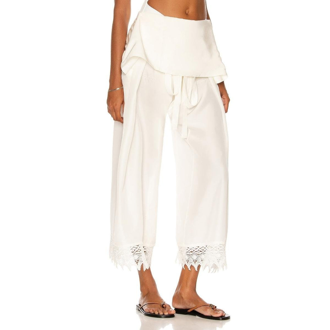 Ibiza Macramé Belted Trousers