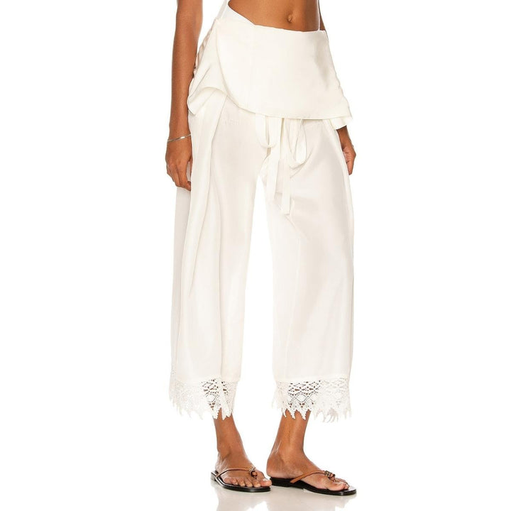 Ibiza Macramé Belted Trousers