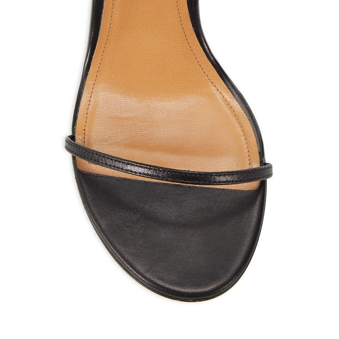 Rose Heel Leather Mules