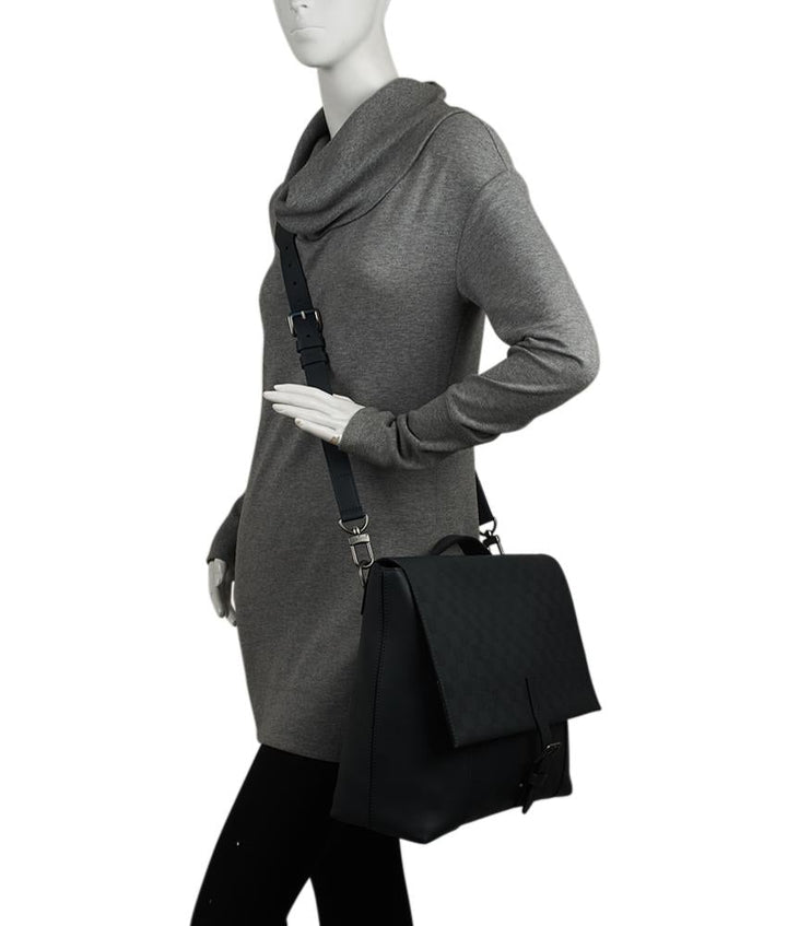 L*V N41483 Loft Cosmos Blue Infini Leather Business Bag