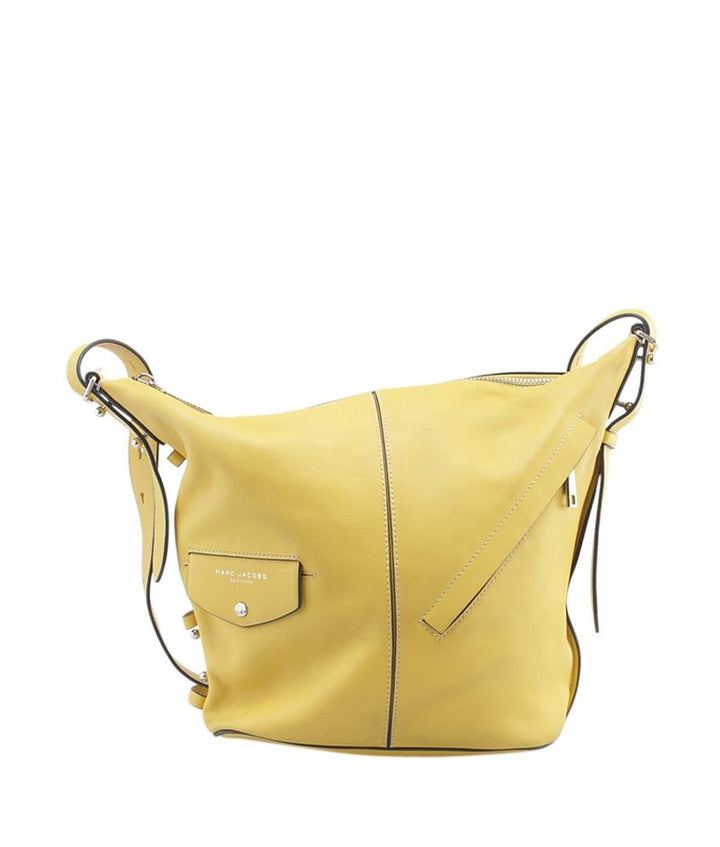 Marc Jacobs Sling Basic Yellow Solid Leather Crossbody Bag