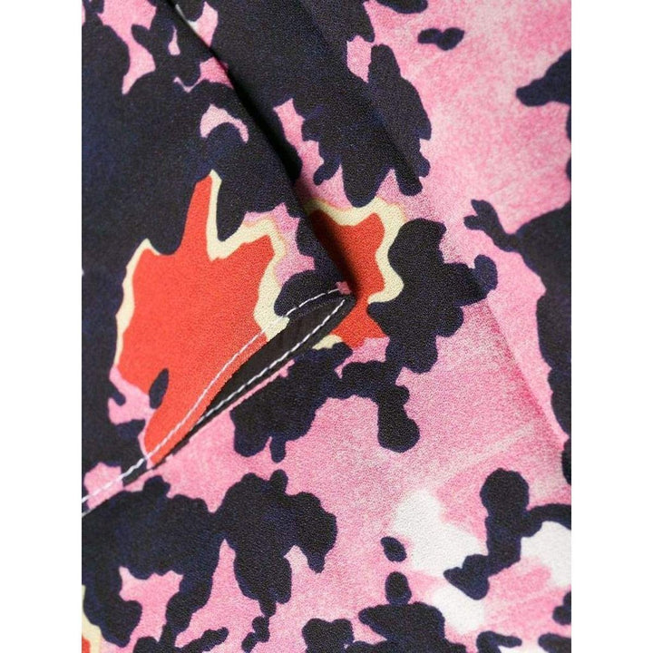 Abstract Camouflage Print Dress