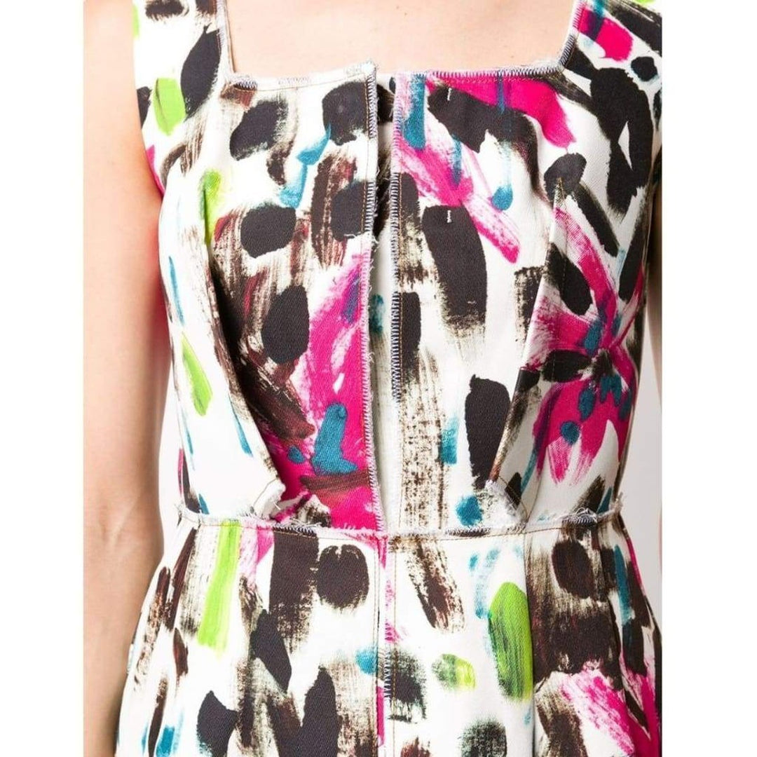 Paintbrush Print Dress