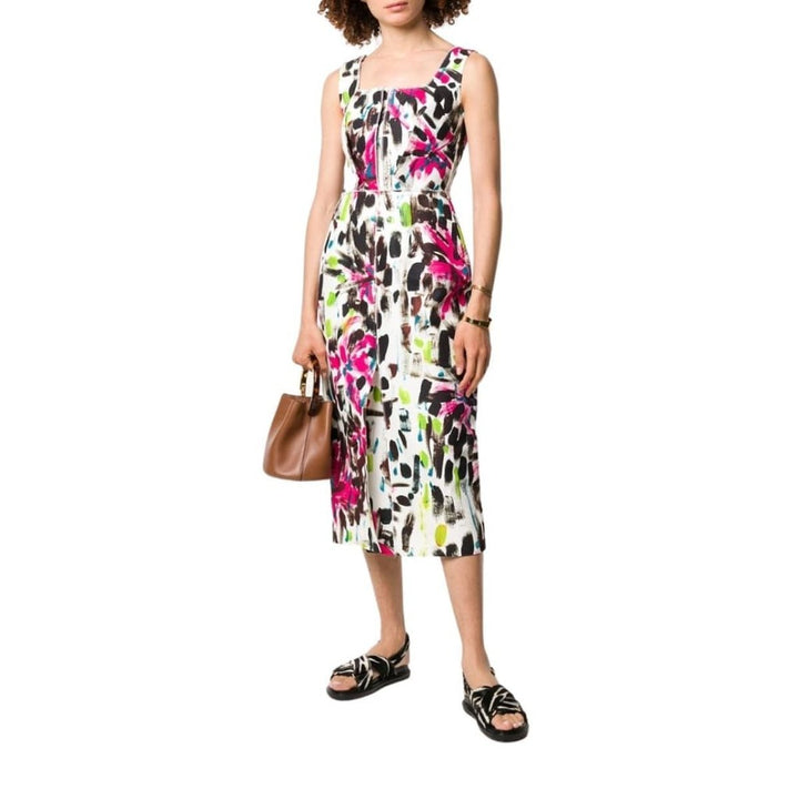 Paintbrush Print Dress