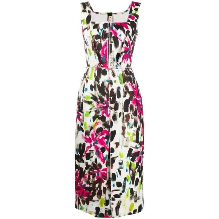 Marni-Paintbrush Print Dress - Runway Catalog