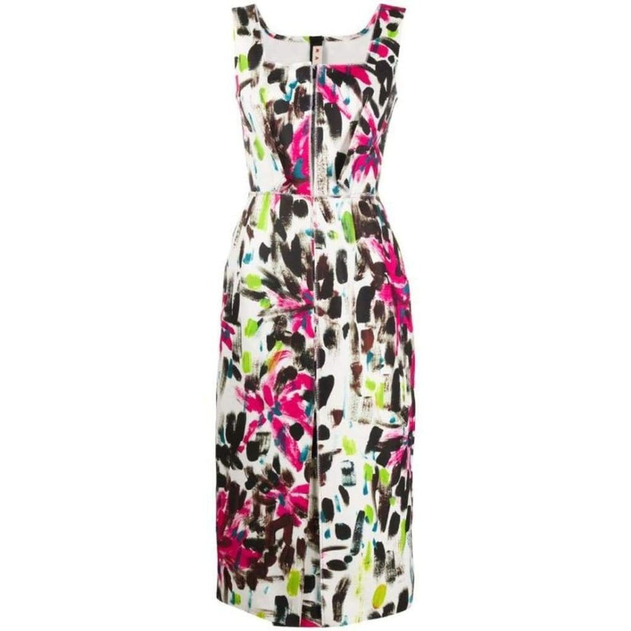 Marni-Paintbrush Print Dress - Runway Catalog