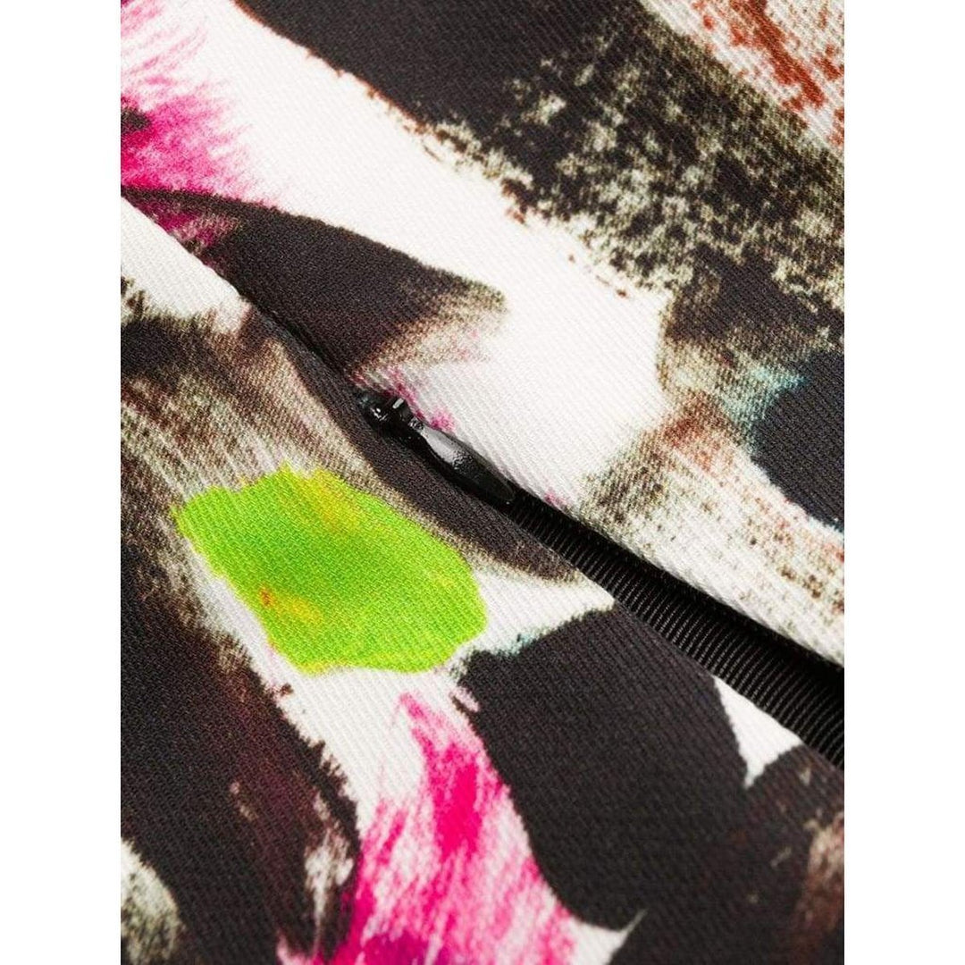 Paintbrush Print Dress