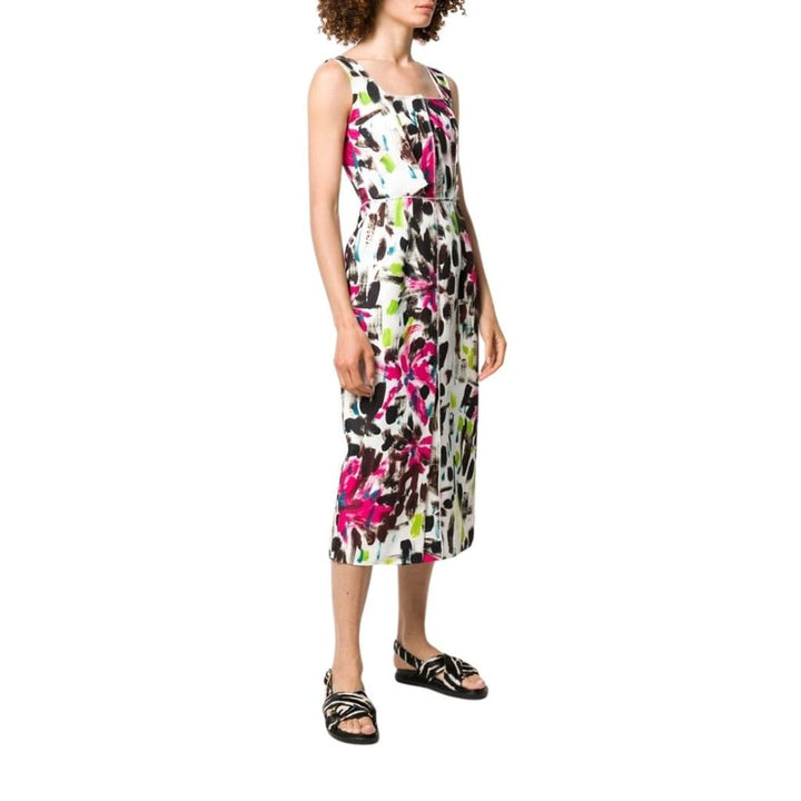 Paintbrush Print Dress
