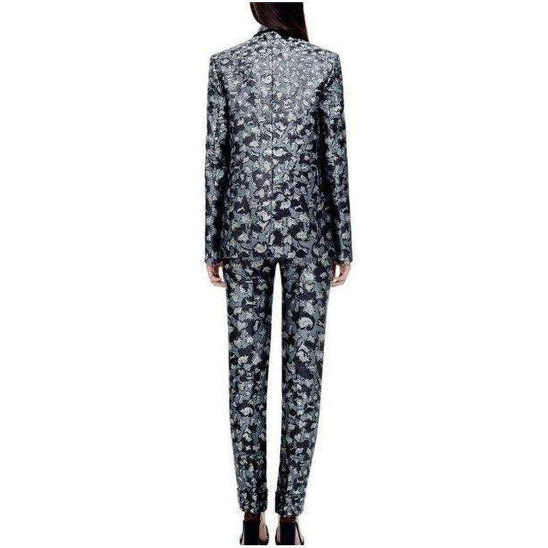 Dark Lame Cookie Cutter Silk Blend Blazer