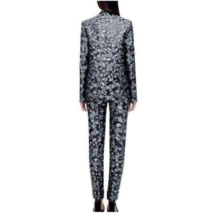 Dark Lame Cookie Cutter Silk Blend Blazer