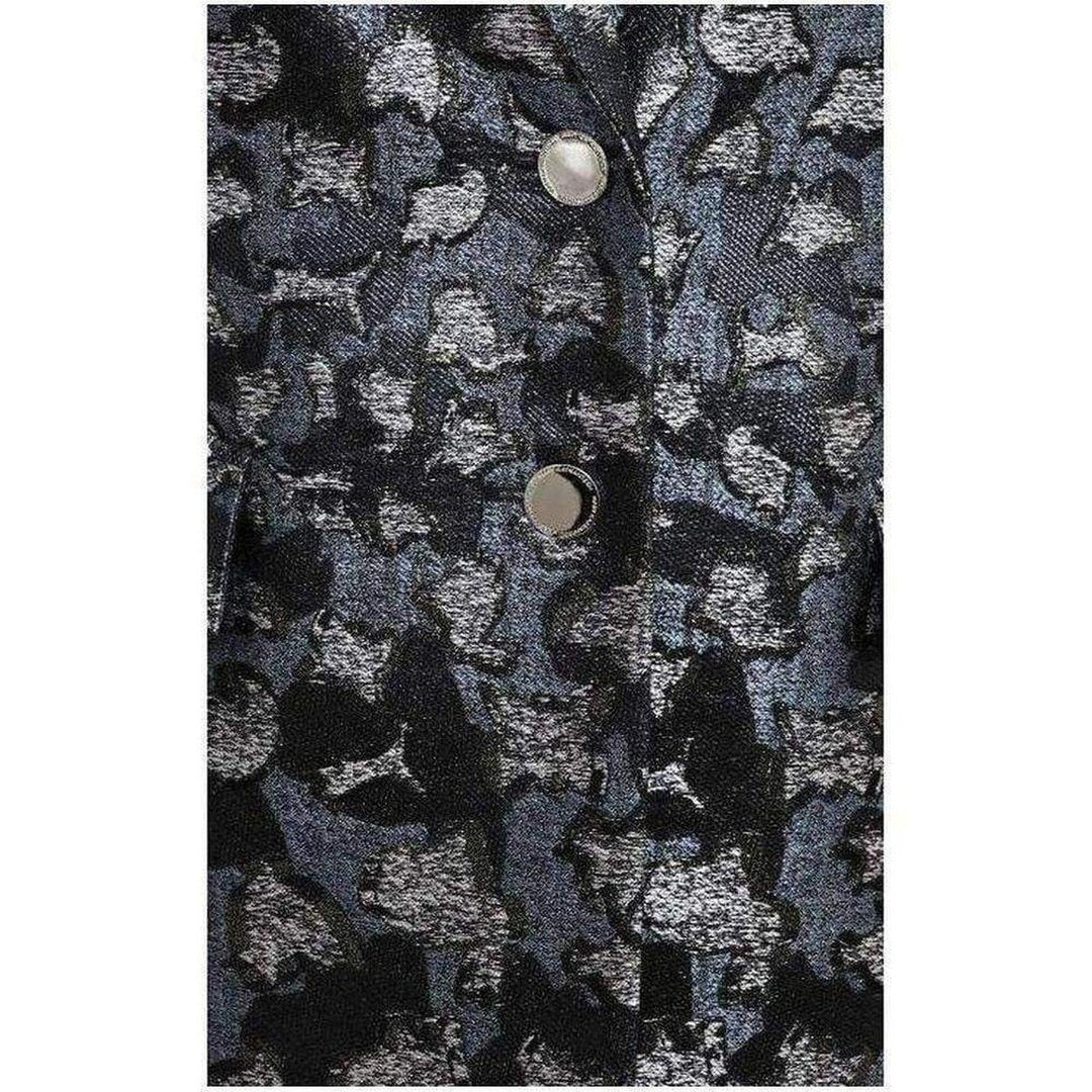Dark Lame Cookie Cutter Silk Blend Blazer