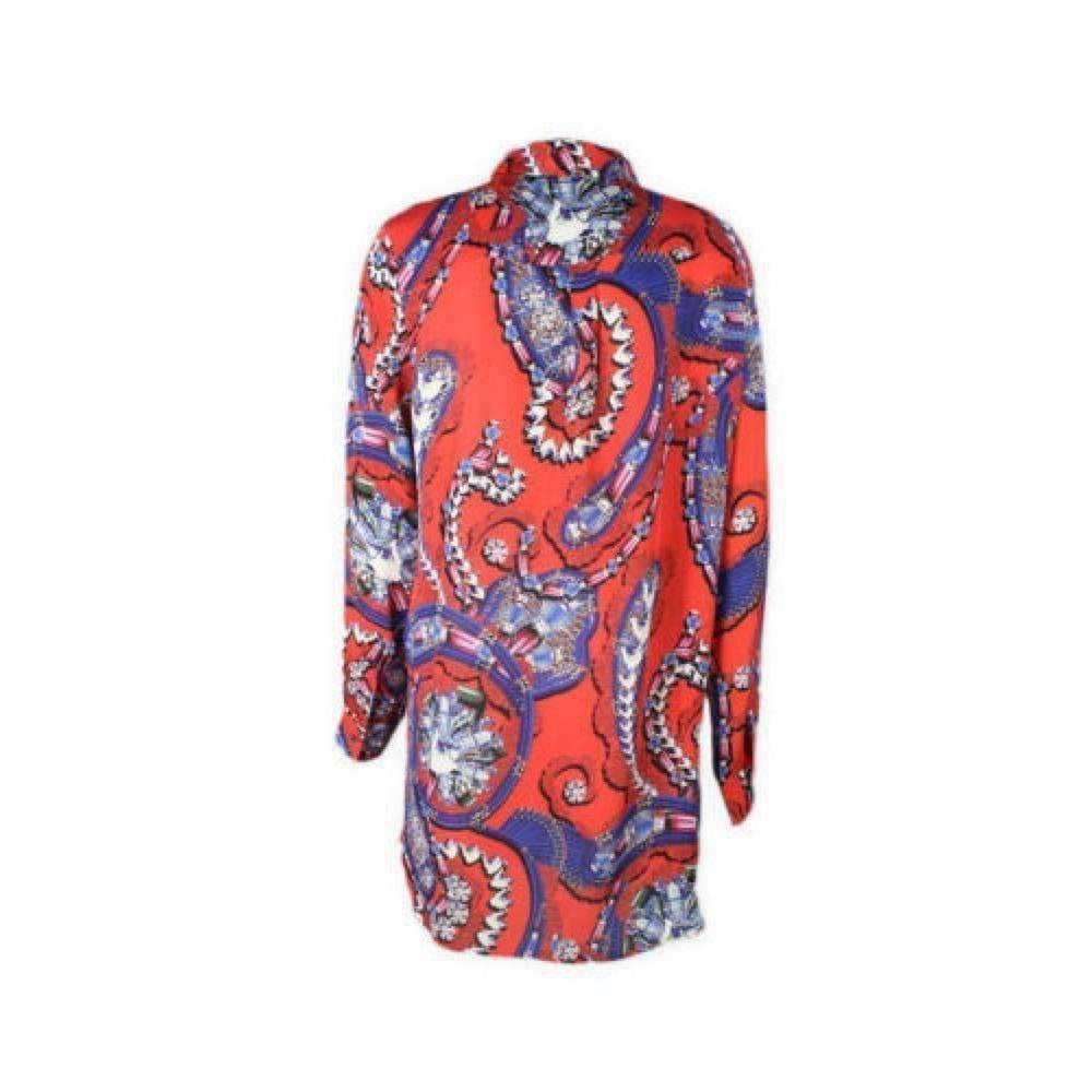 Mary Katrantzou-Jewel Print Silk Croft Shirt Dress - Runway Catalog